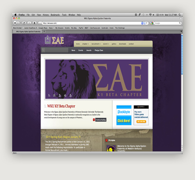 WKU Sigma Alpha Epsilon Website