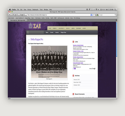 WKU Sigma Alpha Epsilon Website